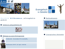 Tablet Screenshot of evangelisch-in-geseke.de